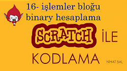 Scratch 2 dersleri -16- işlemler bloğu binary hesaplama