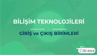 giriş ve çıkış birimleri
