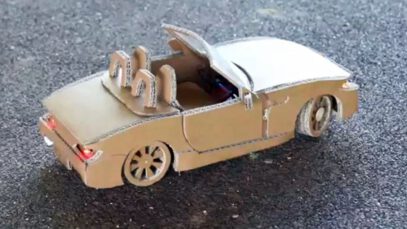 kartondan bmw yarış otomobili yapımı