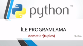 Python 3 Ders 14: Demetler (Tuples)