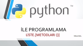 Python 3 Ders 15: Liste Metodları 1. Bölüm