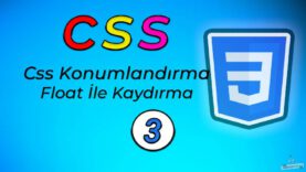 CSS3 ve HTML5 Kaydırma Konumlandırma – CSS Float İle Pozisyon Belirleme
