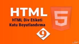 Div Etiketiyle Site Tasarımı – Kutu Boyutlandırma