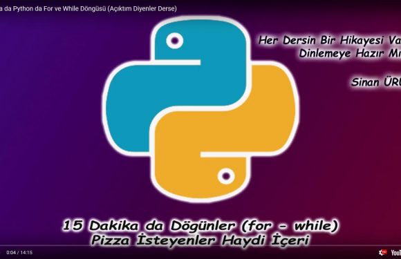15 DK Python da Döngüler