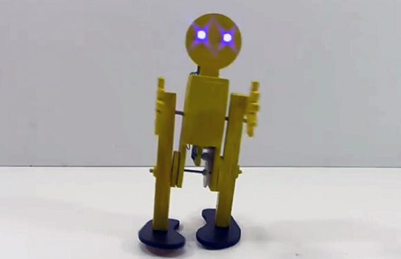 Ahşap küçük yürüyen robot yapımı