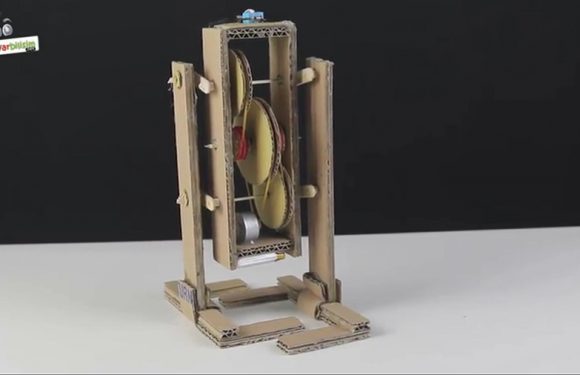 Kartondan Basit Yürüyen Robot Yapımı