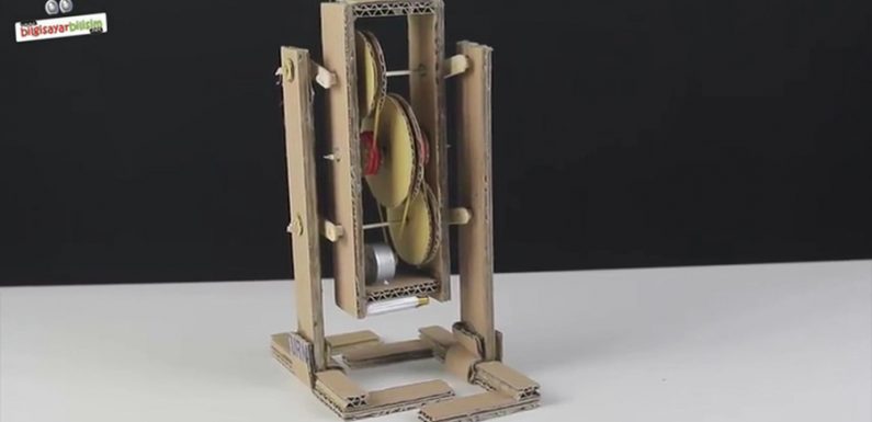 Kartondan Basit Yürüyen Robot Yapımı