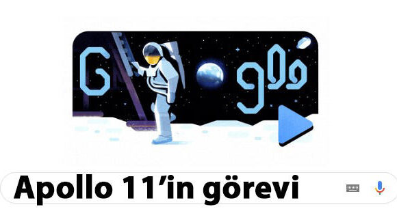 Apollo 11’in görevi Google'a doodle oldu!