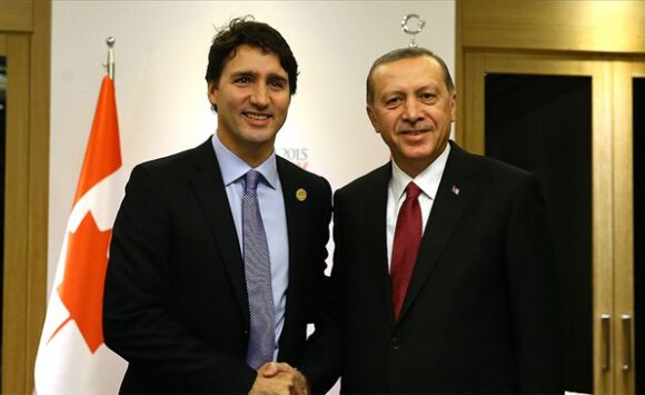 Cumhurbaşkanı Erdoğan Kanada Başbakanı Trudeau ile görüştü