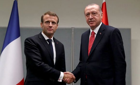 Cumhurbaşkanı Erdoğan, Macron ile görüştü