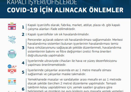 İş yerlerinde koronavirüse karşı ne gibi önlemler alınmalı? Koronavirüsten korunma yolları…