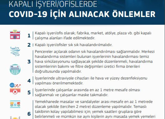 İş yerlerinde koronavirüse karşı ne gibi önlemler alınmalı? Koronavirüsten korunma yolları…