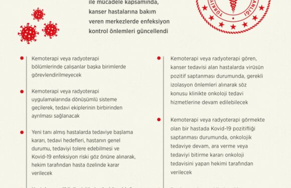 Kanser tedavisinde COVID-19 önlemleri genişletildi