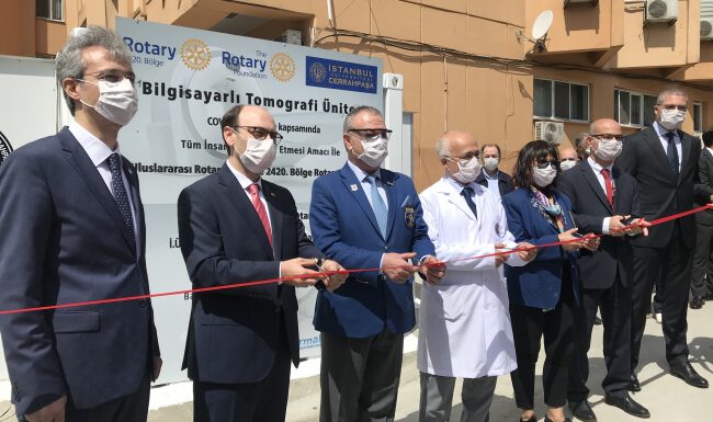 Cerrahpaşa’da sahra tipi bilgisayarlı tomografi ünitesi açıldı