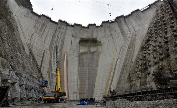 Yusufeli Barajı’nda beton gövdenin yüzde 75’i tamamlanıyor