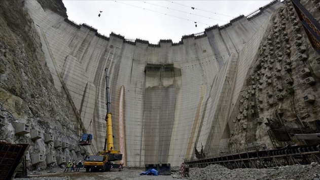 Yusufeli Barajı’nda beton gövdenin yüzde 75’i tamamlanıyor