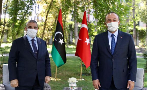 Bakan Çavuşoğlu, Libya Yüksek Konsey Başkanı Mişri ile görüştü