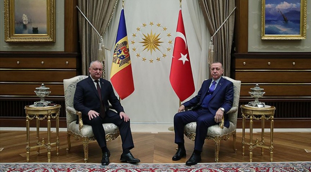 Cumhurbaşkanı Erdoğan, Moldova Cumhurbaşkanı Dodon ile görüştü