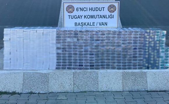 Hudut hatlarında 19 bin 220 paket kaçak sigara ele geçirildi