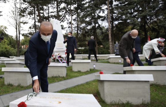 Bakan Çavuşoğlu, Bratislava Türk Şehitliği ve Anıtı’nın açılışını yaptı