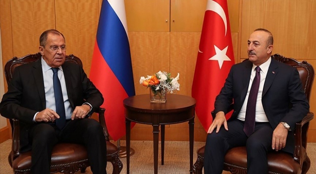 Dışişleri Bakanı Çavuşoğlu, Rus mevkidaşı Lavrov ile görüştü