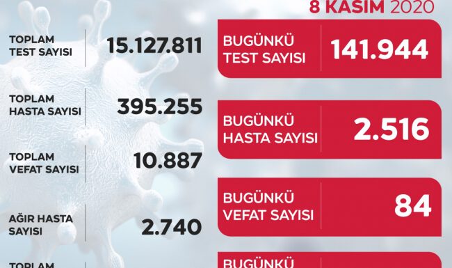 Toplam test sayısı 15 milyonu geçti