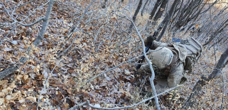 Bitlis kırsalında terör örgütüne ait 1 ton amonyum nitrat ele geçirildi