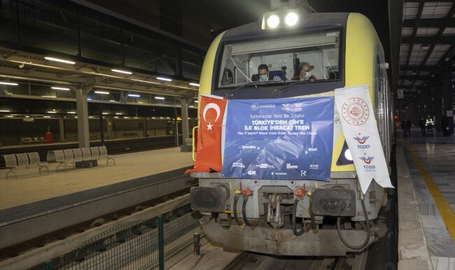 Çin’e giden ihracat treni Ankara’dan geçti