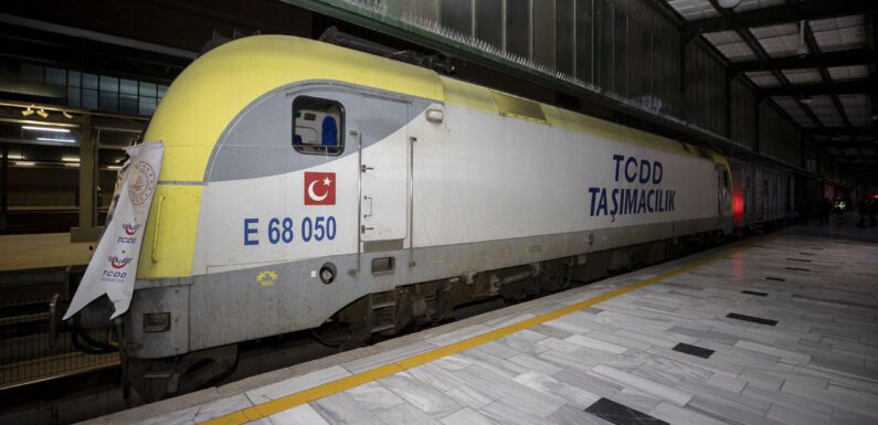 Türkiye’den Çin’e gidecek ikinci blok ihracat treni Ankara’ya ulaştı