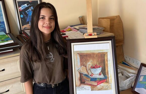 Isparta’da lise öğrencisi Sırbistan’daki resim yarışmasında dünya üçüncüsü oldu