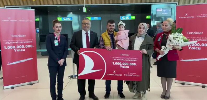 THY 1 milyarıncı yolcusunu taşıdı TRT Haber Ekonomi Haberleri AA