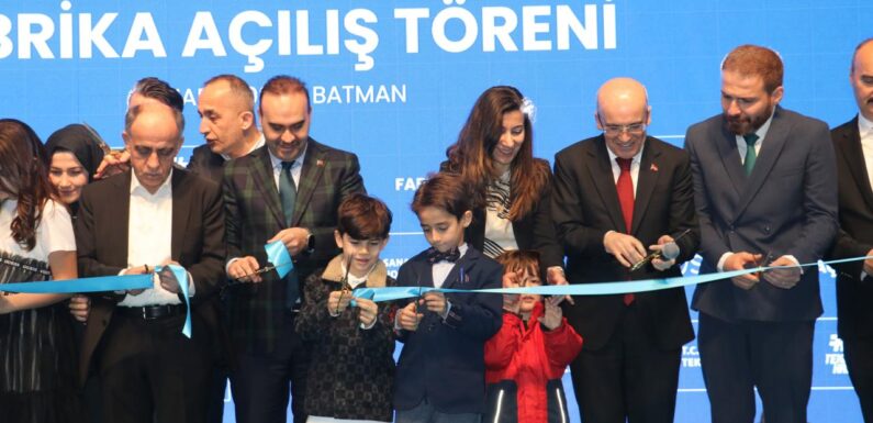 Bakanlar Şimşek ve Kacır, Batman’da BİOSYS Fabrika Açılış Töreni’ne katıldı