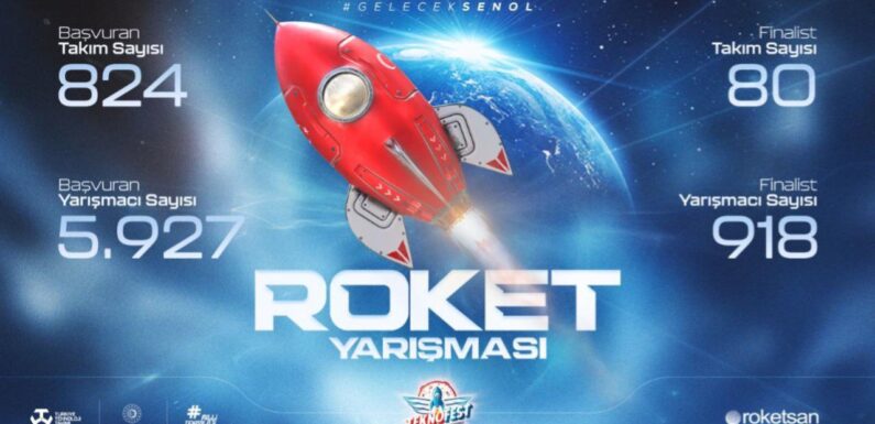 ‘TEKNOFEST Roket Yarışması’nda genç mühendisler yükseklerde yarışıyor